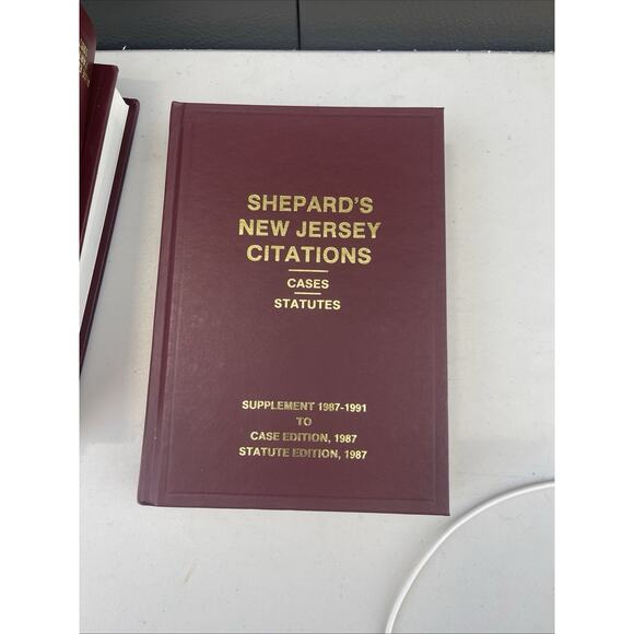 Shepard’s New Jersey Citations (1987) 8-volume set. Excellent Condition - Picture 9 of 11